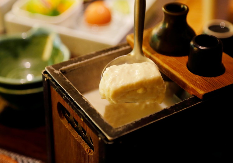 当旅館自慢の温泉豆腐は、朝食でご提供しています。