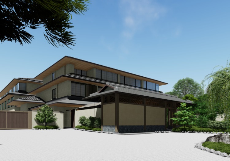 地上3階建てで、総客室数67室のホテルです