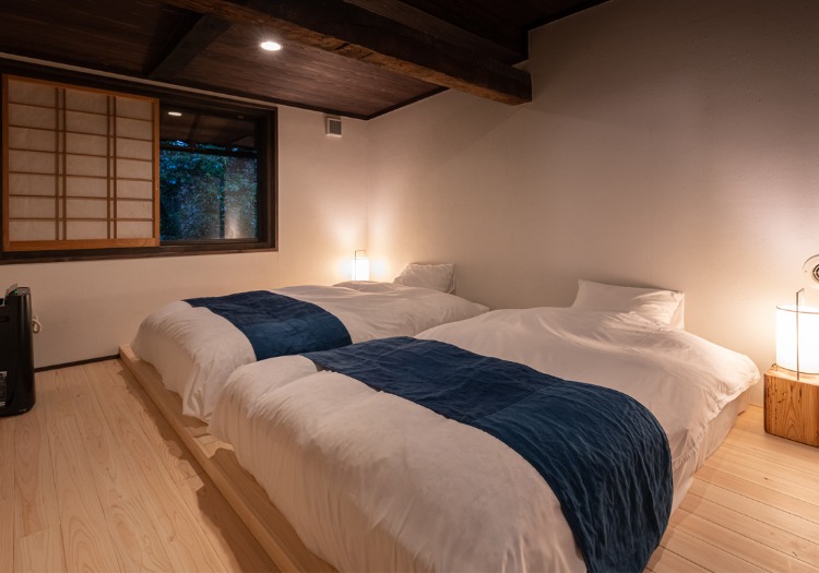 全9室のプライベートな空間。日常を忘れて静かな時間を過ごしていただけます。