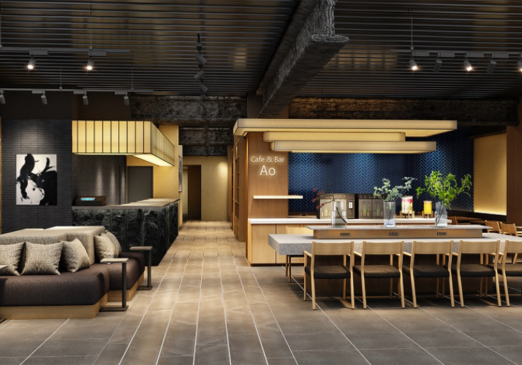 開放感のあるロビー。売店の商品構成やイベント企画もスタッフが担当します