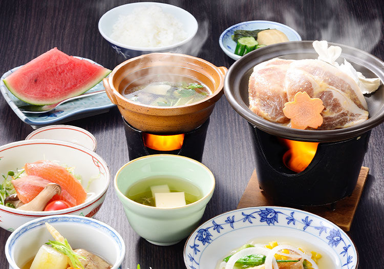法師温泉長寿館 × 和食