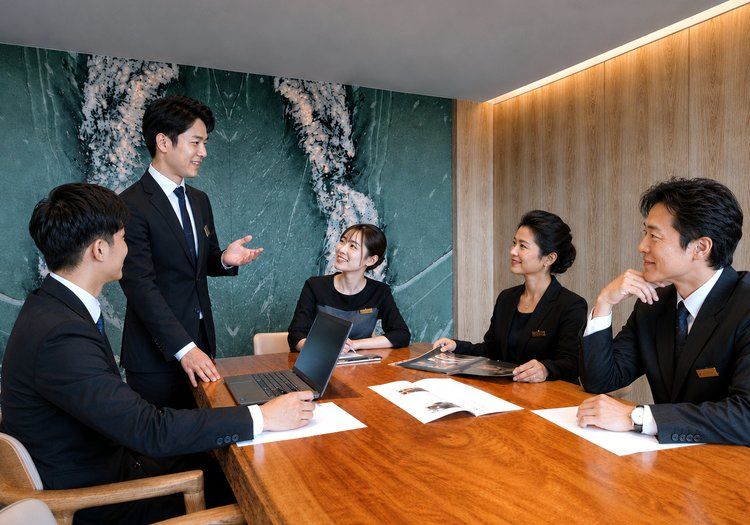 開業1年目。清掃の基準やマニュアルを、現場のスタッフと話し合いながら整えています。