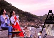 海辺で焚火を楽しむ「焚きbeach」も好評！ハンモックに揺られ、癒しの非日常を♪