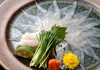 名産のトラフグをはじめ、日間賀島の四季を堪能できる海鮮料理をご提供しています