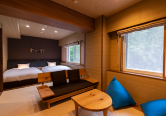 当館の客室は、バス・トイレ付和洋室、和洋室、洋室、和室と快適で清潔な4種類。