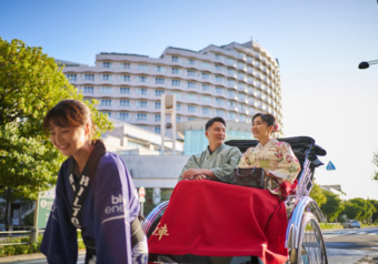 お台場の潮風を感じながら人力車に乗れる当ホテルならではのイベントも